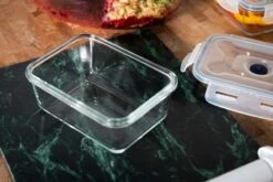 Sareva Vacuum Ovenschalen / Vershoudbakjes - Hittebestendig Glas - 8 Delige Set -Speciaalzaken Voor Keukengerei Crumble in ovenschaal en vershoudbakjes 6 3