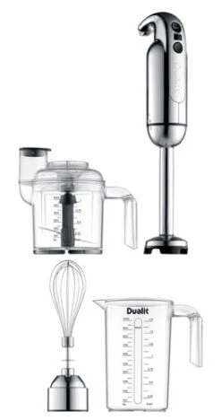 Dualit Staafmixer Set - 3-delig - Zilver - D88930 -Speciaalzaken Voor Keukengerei D88930 002 Staafmixer lang 264x500 1