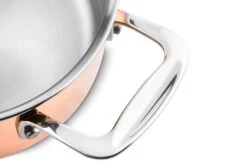 DUCQ Pannenset (Kookpan ø 18 / 20 / 20 Cm + Steelpan ø 16 Cm) + Deksels - Koper - 4 Delige Set -Speciaalzaken Voor Keukengerei DUCQ handle 1 3