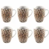 Studio Tavola Mokken Leopard 340 Ml - 6 Stuks 1 Studio Tavola Mokken Leopard 340 Ml - 6 Stuks -Speciaalzaken Voor Keukengerei Eigen merken