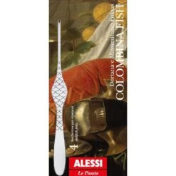 Alessi Kreeftenvork Colombina Fish - FM23/34S4 - 4 Stuks - Door Doriana & Massimiliano Fuksas -Speciaalzaken Voor Keukengerei FM23 43S4 02