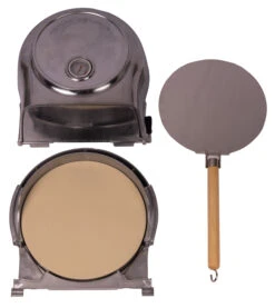 Fernus & Friends Pizza Oven - Voor Fornuis - Pure Polished Aluminium - Voor ø 26 Cm Pizza's 15 Fernus & Friends Pizza Oven - Voor Fornuis - Pure Polished Aluminium - Voor ø 26 Cm Pizza's -Speciaalzaken Voor Keukengerei Fernus zilver 3 delig