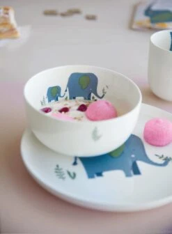 ASA Selection Kinderservies Kids Emma Olifant 5-delig -Speciaalzaken Voor Keukengerei Kindergeschirr kids schale teller elefant