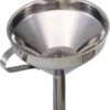 KitchenCraft Trechter RVS - ø 13 Cm -Speciaalzaken Voor Keukengerei Kitchen Craft trechter met los zeefje 13cm rvs
