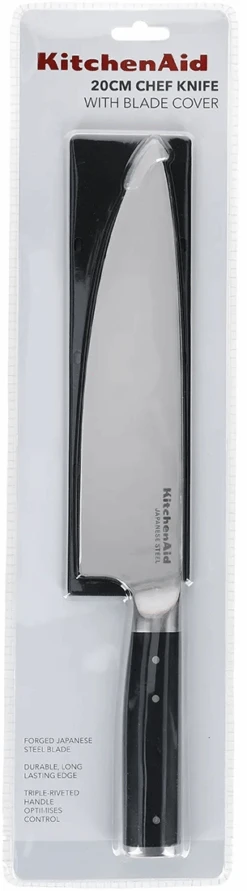 KitchenAid Koksmes Gourmet 20 Cm + Gratis Mesbeschermer -Speciaalzaken Voor Keukengerei KitchenAid Koksmes Gourmet 20 cm gratis mesbeschermer 5