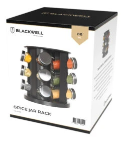 Blackwell Kruidenrek / Kruidencarrousel - Inclusief 12 Kruidenpotjes - Zwart -Speciaalzaken Voor Keukengerei Kruidenrek 12 units zwart Current View