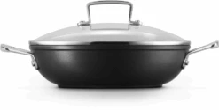 Le Creuset Hapjespan Met Deksel - Les Forgées TNS - ø 24 Cm / 2.3 Liter - Standaard Anti-aanbaklaag -Speciaalzaken Voor Keukengerei LC 20190624 ZS PS FS 51107240010502 003