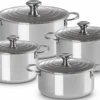 Le Creuset 4 Delige Pannenset Signature - RVS - Inductie - 4 Kookpannen - Inclusief Deksels -Speciaalzaken Voor Keukengerei LC 20200722 HL PS FS 96605400000000 001