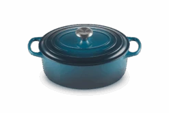 Le Creuset Braadpan Signature - Ovaal - Deap Teal - ø 29 Cm / 4.7 Liter -Speciaalzaken Voor Keukengerei LC 20210125 HL PS FS 21178296422430 002