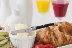 Laguiole Style De Vie Botermessen Zwart - 4 Stuks -Speciaalzaken Voor Keukengerei Laguiole botermes Zwart kl 2 1