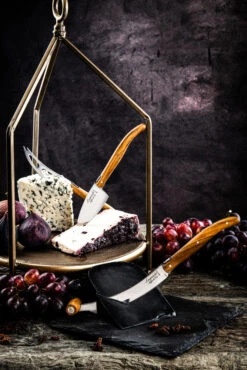 Laguiole Style De Vie Kaasmessen / Kaasmessenset Luxury Line Olijfhout - 3 Stuks -Speciaalzaken Voor Keukengerei LuxKaasV2Olijf 4