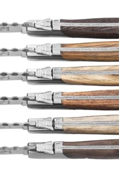 Laguiole Style De Vie Steakmessen Luxury Line 6 Stuks -Speciaalzaken Voor Keukengerei Luxury Line gemengd hout pr 1 3 gr
