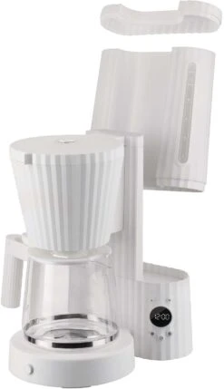 Alessi Filter-koffiezetapparaat Plissé - 1.5 Liter - Wit - Michele De Lucchi - MDL14 W -Speciaalzaken Voor Keukengerei MDL14 W 04 1x1 A4 3500pxl