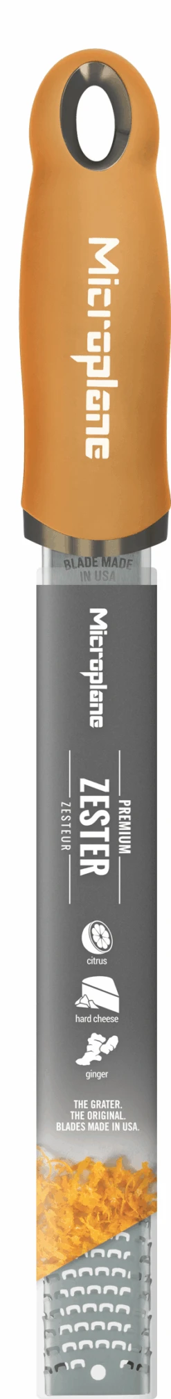 Microplane Rasp Premium Classic - Fijn - Mustard Yellow -Speciaalzaken Voor Keukengerei Microplane Premium Classic 46623 Zester Mustard Yellow decall