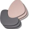 Jay Hill Onderzetters - Vegan Leer - Grijs / Roze - Organic - Dubbelzijdig - 13 X 11 Cm - 6 Stuks -Speciaalzaken Voor Keukengerei Ontwerp zonder titel 6 4