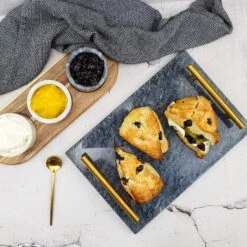 Jay Hill Dienblad - Met Handvatten - Marmer - Grijs - 30 X 20 Cm -Speciaalzaken Voor Keukengerei PSX 20220424 102800