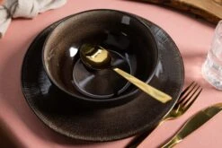 Studio Tavola Kommen Samos ø 17 Cm - 6 Stuks -Speciaalzaken Voor Keukengerei ST Dark Brown 3 2