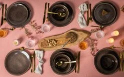 Studio Tavola Ontbijtborden Samos ø 22 Cm - 6 Stuks -Speciaalzaken Voor Keukengerei ST Dark Brown 7 2