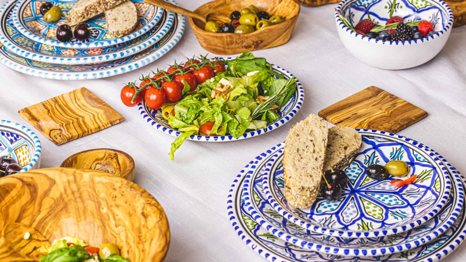 Jay Hill Onderzetters Tunea - Olijfhout - 10 X 10 Cm - 4 Stuks 4 Jay Hill Onderzetters Tunea - Olijfhout - 10 X 10 Cm - 4 Stuks - Afbeelding 2