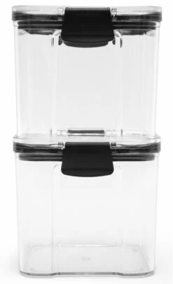 Sareva Voorraadpot - Kunststof - 700 Ml - 2 Stuks -Speciaalzaken Voor Keukengerei Sareva Voorraadpot 10 x 10 cm 700 ml 2 Stuks