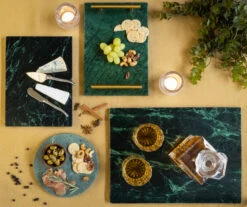 Jay Hill Snijplank / Serveerplank / Borrelplank Marmer - Groen - 29 X 21 Cm -Speciaalzaken Voor Keukengerei Serveerplank Groen 6