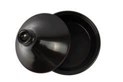 Cookinglife Tajine Regas - Aardewerk - Zwart - ø 32 Cm / 3 Liter -Speciaalzaken Voor Keukengerei Tajine zwart open