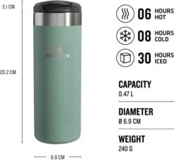 Stanley Thermosbeker The AeroLight - Shale Metallic - 470 Ml -Speciaalzaken Voor Keukengerei TheAeroLight TransitMug 0.47L USPs Thermals 3 720x