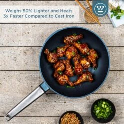 Westinghouse Wokpan Performance - Bravery Blue - ø 28 Cm - Standaard Anti-aanbaklaag -Speciaalzaken Voor Keukengerei WCCW0095028BL 2