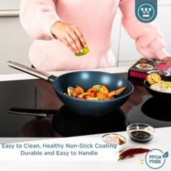 Westinghouse Wokpan Performance - Bravery Blue - ø 28 Cm - Standaard Anti-aanbaklaag -Speciaalzaken Voor Keukengerei WCCW0095028BL 4