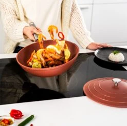 Westinghouse Wokpan Performance - Rebel Red - ø 28 Cm - Standaard Anti-aanbaklaag -Speciaalzaken Voor Keukengerei WCCW0095028OR 13