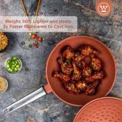 Westinghouse Wokpan Performance - Rebel Red - ø 28 Cm - Standaard Anti-aanbaklaag -Speciaalzaken Voor Keukengerei WCCW0095028OR 2