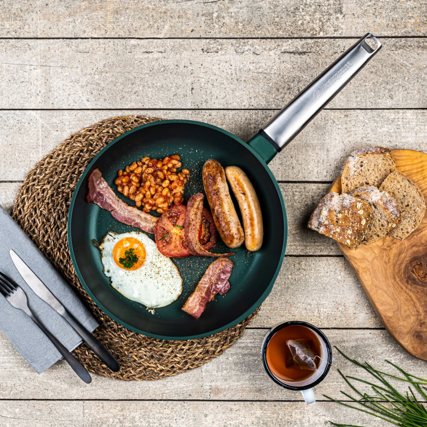 Westinghouse Koekenpan Performance - Gracious Green - ø 28 Cm - Standaard Anti-aanbaklaag 10 Westinghouse Koekenpan Performance - Gracious Green - ø 28 Cm - Standaard Anti-aanbaklaag - Afbeelding 8