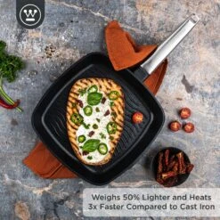 Westinghouse Grillpan Performance - Blissful Black - 28 X 28 Cm - Standaard Anti-aanbaklaag -Speciaalzaken Voor Keukengerei WCFP0095G28BK 2