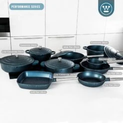 Westinghouse Grillpan Performance - Bravery Blue - 28 X 28 Cm - Standaard Anti-aanbaklaag 17 Westinghouse Grillpan Performance - Bravery Blue - 28 X 28 Cm - Standaard Anti-aanbaklaag -Speciaalzaken Voor Keukengerei WCFP0095G28BL 6