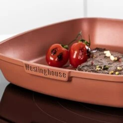 Westinghouse Grillpan Performance - Rebel Red - 28 X 28 Cm - Standaard Anti-aanbaklaag -Speciaalzaken Voor Keukengerei WCFP0095G28OR 9
