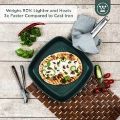 Westinghouse Grillpan Performance - Gracious Green - 28 X 28 Cm - Standaard Anti-aanbaklaag -Speciaalzaken Voor Keukengerei WCFP0095G28SG 2