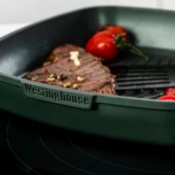 Westinghouse Grillpan Performance - Gracious Green - 28 X 28 Cm - Standaard Anti-aanbaklaag -Speciaalzaken Voor Keukengerei WCFP0095G28SG 9