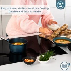 Westinghouse Steelpan Performance - Bravery Blue - ø 18 Cm / 1.9 Liter -Speciaalzaken Voor Keukengerei WCSP0095N18BL 4