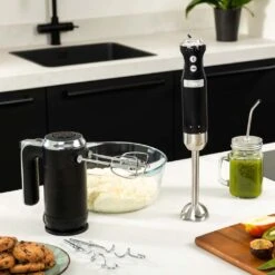 Westinghouse Staafmixer Retro Collections - 600 W - Liquorice Black - WKHBS270BK -Speciaalzaken Voor Keukengerei WKHBS270BK Retro Hand Blender 5