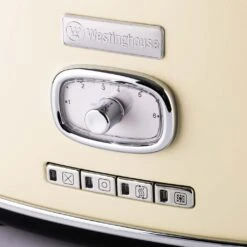 Westinghouse Broodrooster Retro Collections - 2 Sleuven - Vanilla White - WKTTB857WH -Speciaalzaken Voor Keukengerei WKTTB857WH Retro 2 Slice Toaster 2