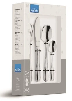 Amefa Bestekset Bologna - 24-delig / 6 Personen -Speciaalzaken Voor Keukengerei amefa bestekset