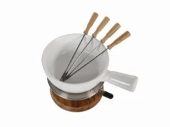 Boska Fondueset - 4 Personen - Wit -Speciaalzaken Voor Keukengerei boska fondue set bianco 4