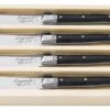 Laguiole Style De Vie Botermessen Zwart - 4 Stuks -Speciaalzaken Voor Keukengerei botermesjes zwart kl 1 2