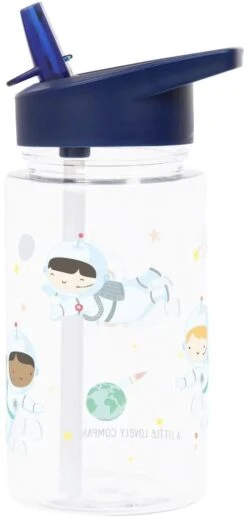 A Little Lovely Company Drinkfles / Waterfles - Astronauten -Speciaalzaken Voor Keukengerei dbasbu36 lr 1 drink bottle astronauts