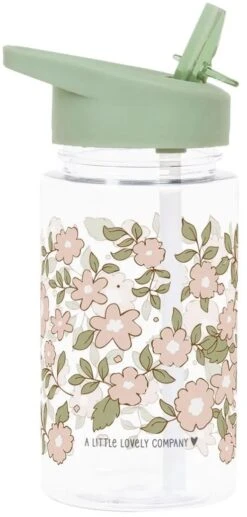 Speciaalzaken Voor Keukengerei 19 A Little Lovely Company Drinkfles / Waterfles - Groene Bloesems