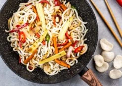 Westinghouse Wokpan Marble Wood - ø 30 Cm - Standaard Anti-aanbaklaag -Speciaalzaken Voor Keukengerei dsvsdc