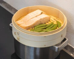 Sareva Stoommandje - Bamboe - 2-laags - ø 25 Cm -Speciaalzaken Voor Keukengerei item 4 3