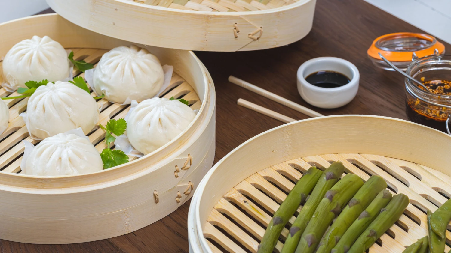 Sareva Stoommandje - Bamboe - 2-laags - ø 30 Cm 5 Sareva Stoommandje - Bamboe - 2-laags - ø 30 Cm - Afbeelding 3