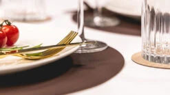 Jay Hill Placemats - Vegan Leer - Bruin / Zand - Dubbelzijdig - ø 38 Cm - 6 Stuks -Speciaalzaken Voor Keukengerei jay hill placemat 2