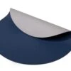 Jay Hill Placemat - Vegan Leer - Grijs / Blauw - Dubbelzijdig - ø 38 Cm -Speciaalzaken Voor Keukengerei jay hill placemat rond blauw lichtgrijs